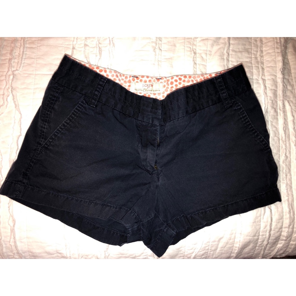 J. Crew navy chino shorts